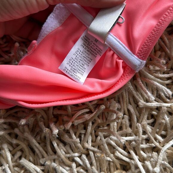 Lemlem Lena Bandeau Bikini Top in Coral Size M - Picture 5 of 7